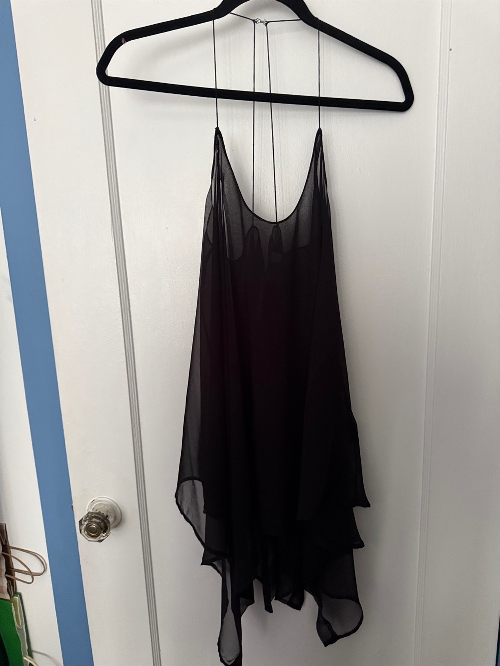 Guess by Marciano Black Sheer Layered Camisole